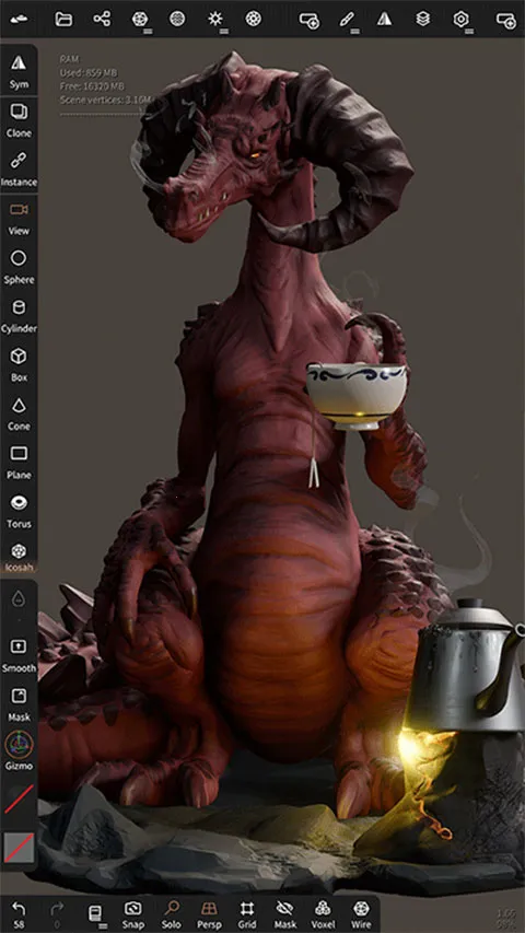 nomadsculpt3d��ģ(�ֻ�3D��ģ����)v2.2 ��׿��