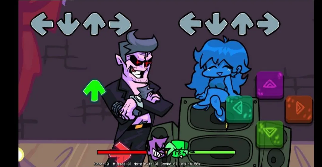 ��ɫ������֮ҹ�����������ư�(FNF������ս��Ϸ)v4.0 �ֻ���