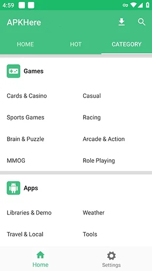 APKHere���İ�(��Դ���ع���)v1.1.0 ��Ѱ�